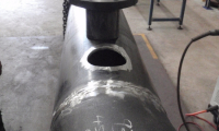 Piping works during fabrication