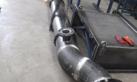 Piping works after weld tests